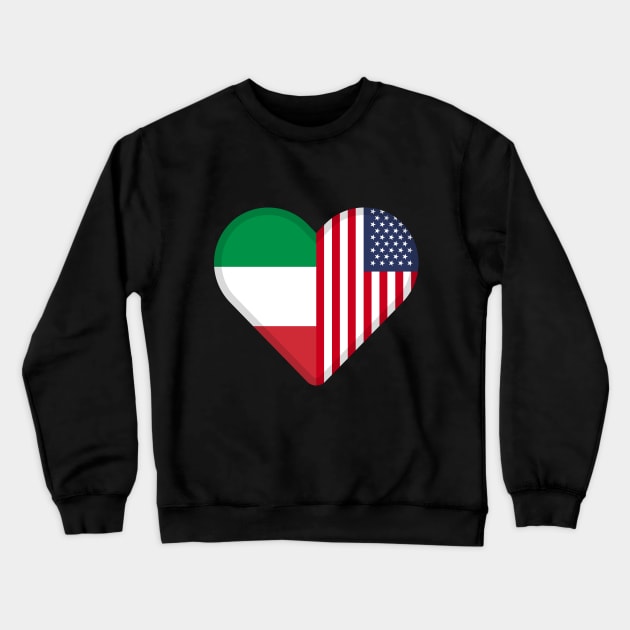 half italian, half american Crewneck Sweatshirt by adigitaldreamer